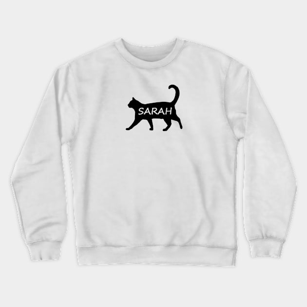 Sarah Cat Crewneck Sweatshirt by gulden